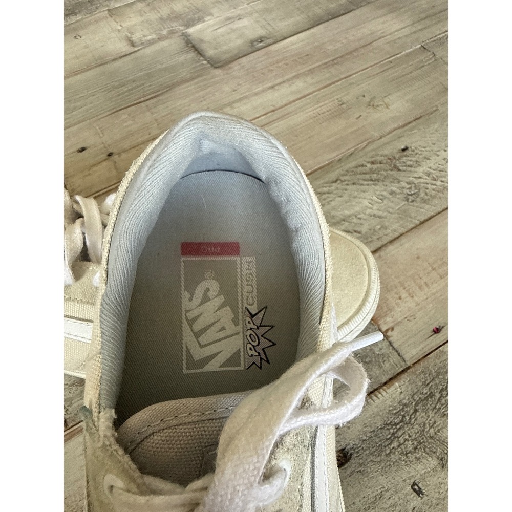 Vans Gilbert Crockett Pro Skate Shoes Cream White Suede Gum Sole Mens 8.5 - Picture 3 of 8